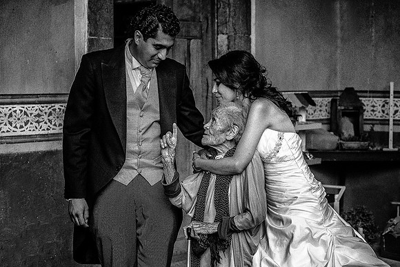 Una foto memorable con mi abuela
